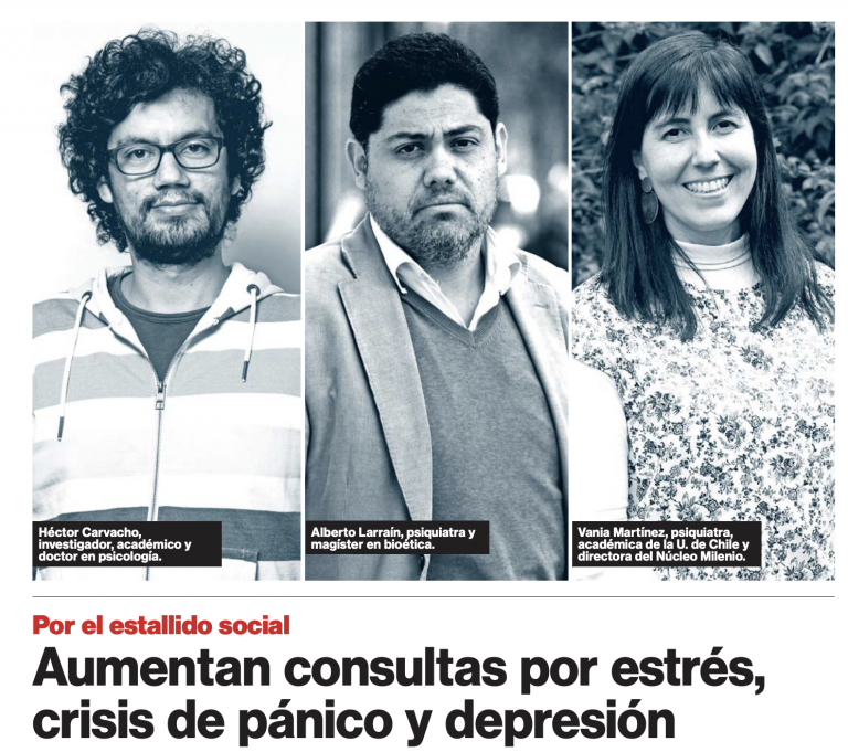 Estallido Social – Aumentan consultas por estrés, crisis de pánico y depresión
