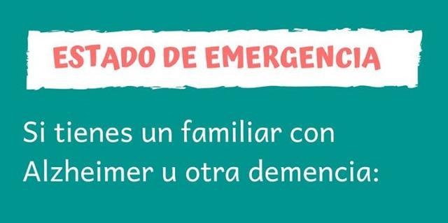 Alzheimer y demencia durante Estado de Emergencia