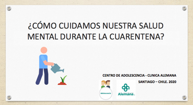¿Cómo cuidamos nuestra salud mental durante la cuarentena?