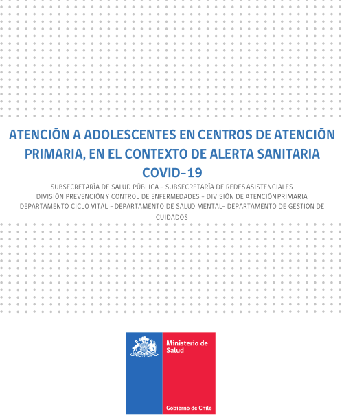 Atención a adolescentes en Centros de atención primaria de salud en contexto de pandemia