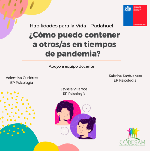 ¿Cómo puedo contener a otros/as en tiempos  de pandemia?