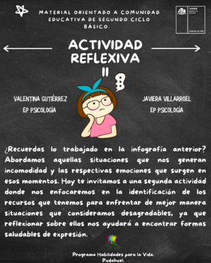 Actividad: reflexionar sobre nuestras emociones