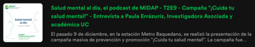 Entrevista a Paula Errázuriz en PODCAST: «Salud Mental al día»