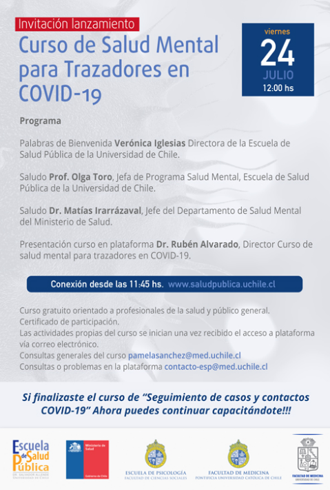Curso Salud Mental para Trazadores en COVID-19