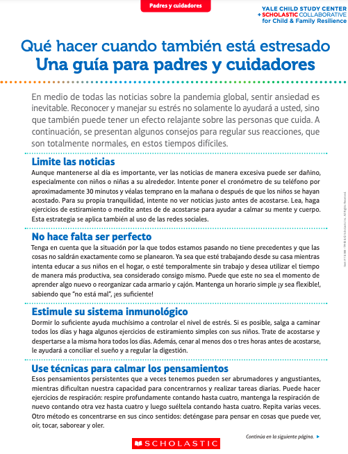 Qué hacer cuando tu también estás estresado
