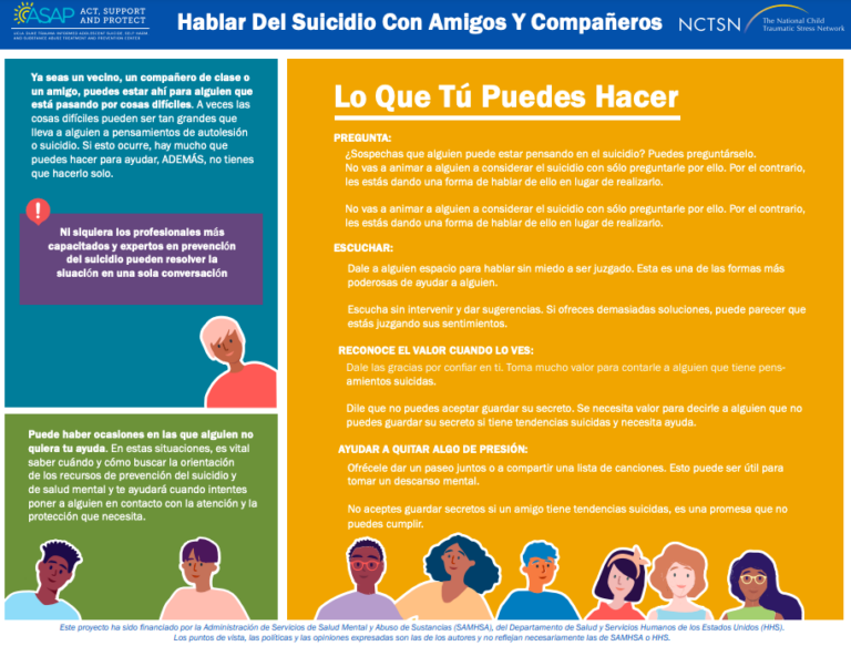 Cómo hablar con l@s amig@s sobre el suicidio